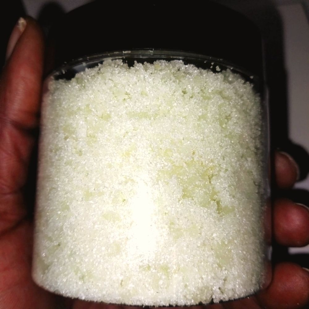 Hand crafted natural Lemongrass emulsified sugar scrub 6oz